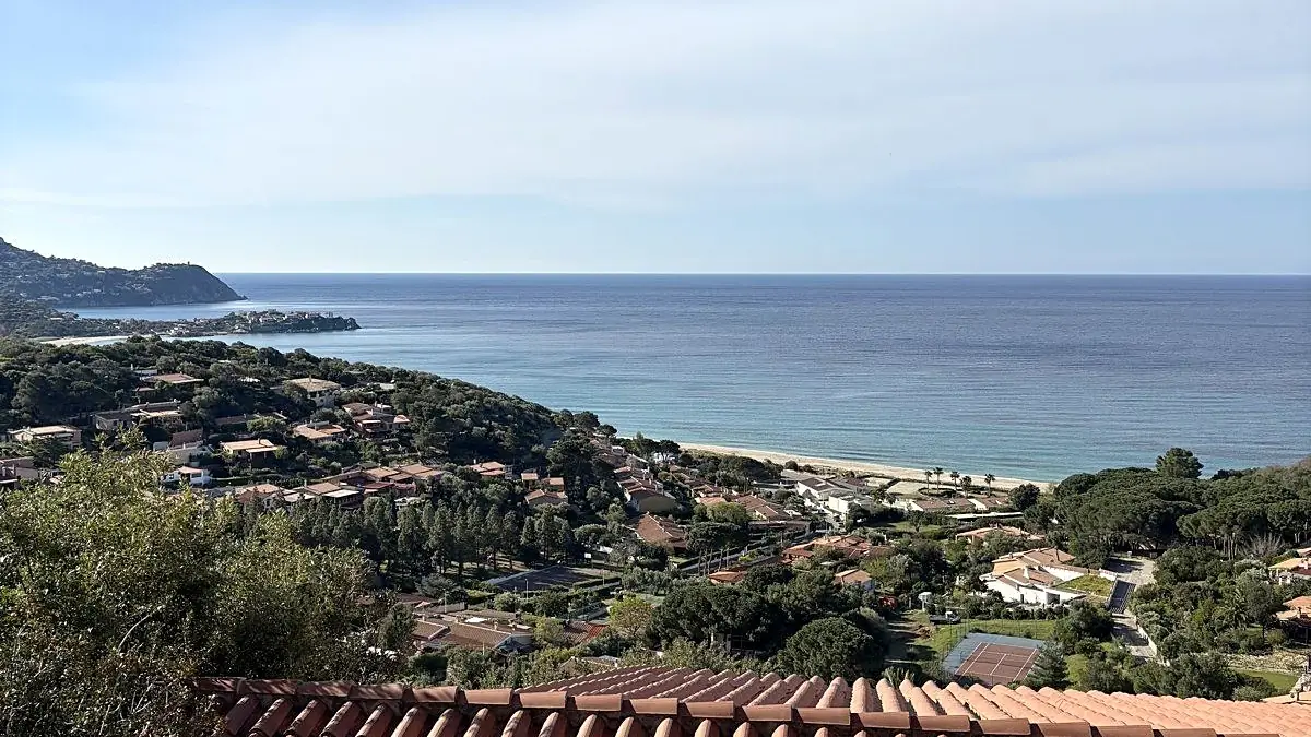 The bay of Torre delle Stelle seen from the house