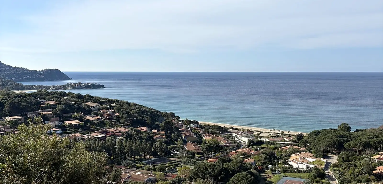 The bay of Torre delle Stelle from above